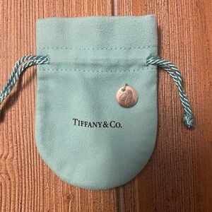 Tiffany “C” Silver Round Charm